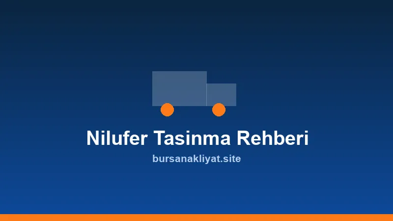Nilüfer'de modern site önünde taşınma