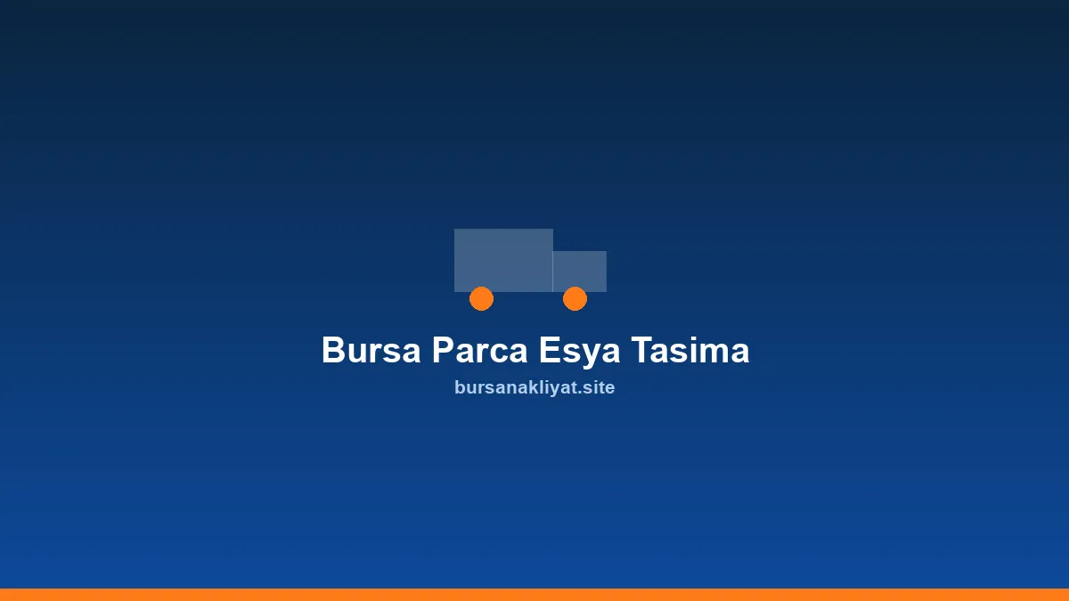 Bursa parça eşya taşıma için paketlenmiş tekli mobilya