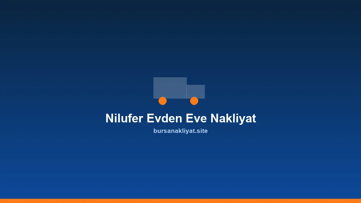 Nilüfer evden eve nakliyat modern site önünde
